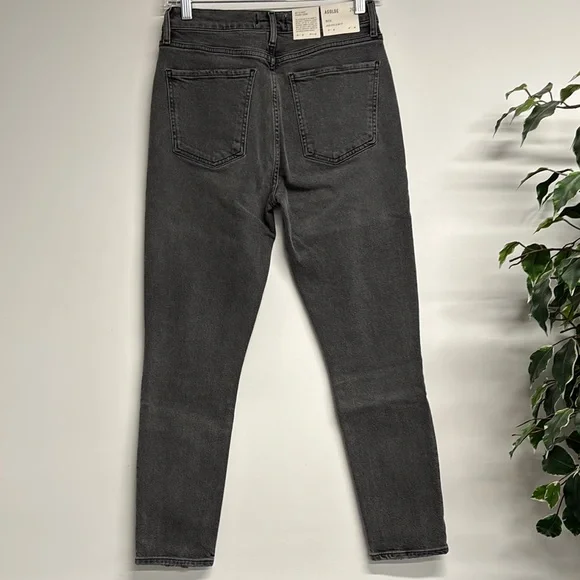 Agolde Gray Skinny Jeans High-Waisted Modern - Picture 3 of 4